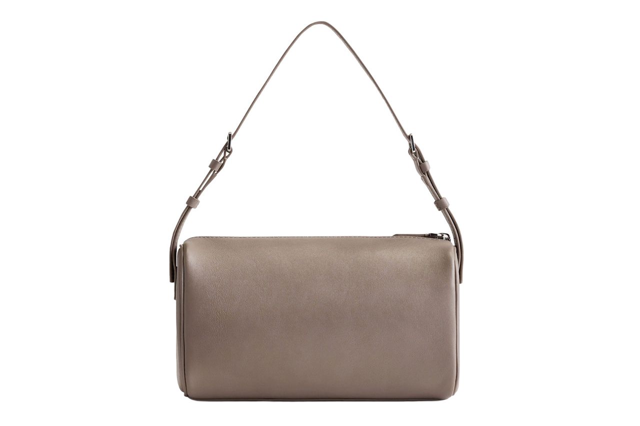 Quince Italian Leather Mini Barrel Shoulder Bag Credit: Quince