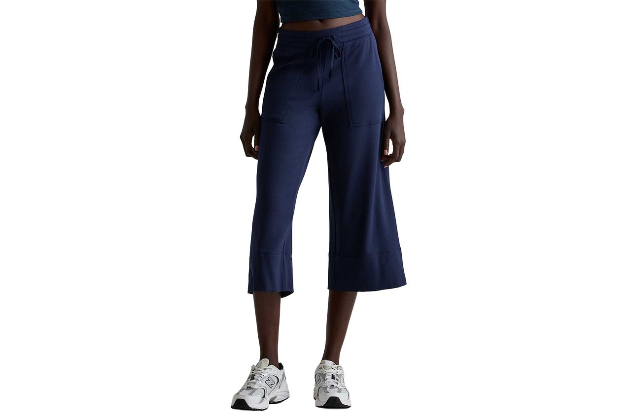 SuperSoft Fleece Cropped Wide Leg Pants Credit: Quince