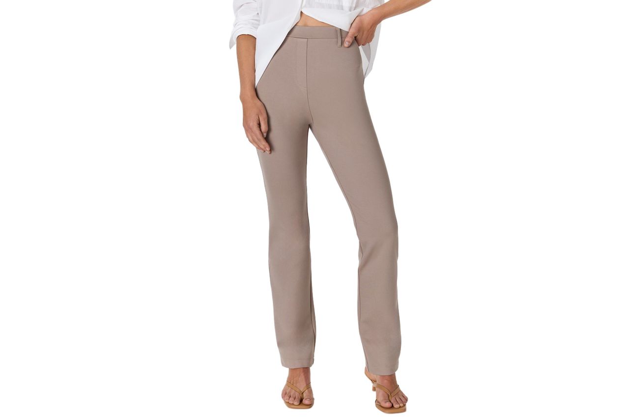 Quince Ultra-Stretch Ponte Straight Leg Pants Credit: Quince