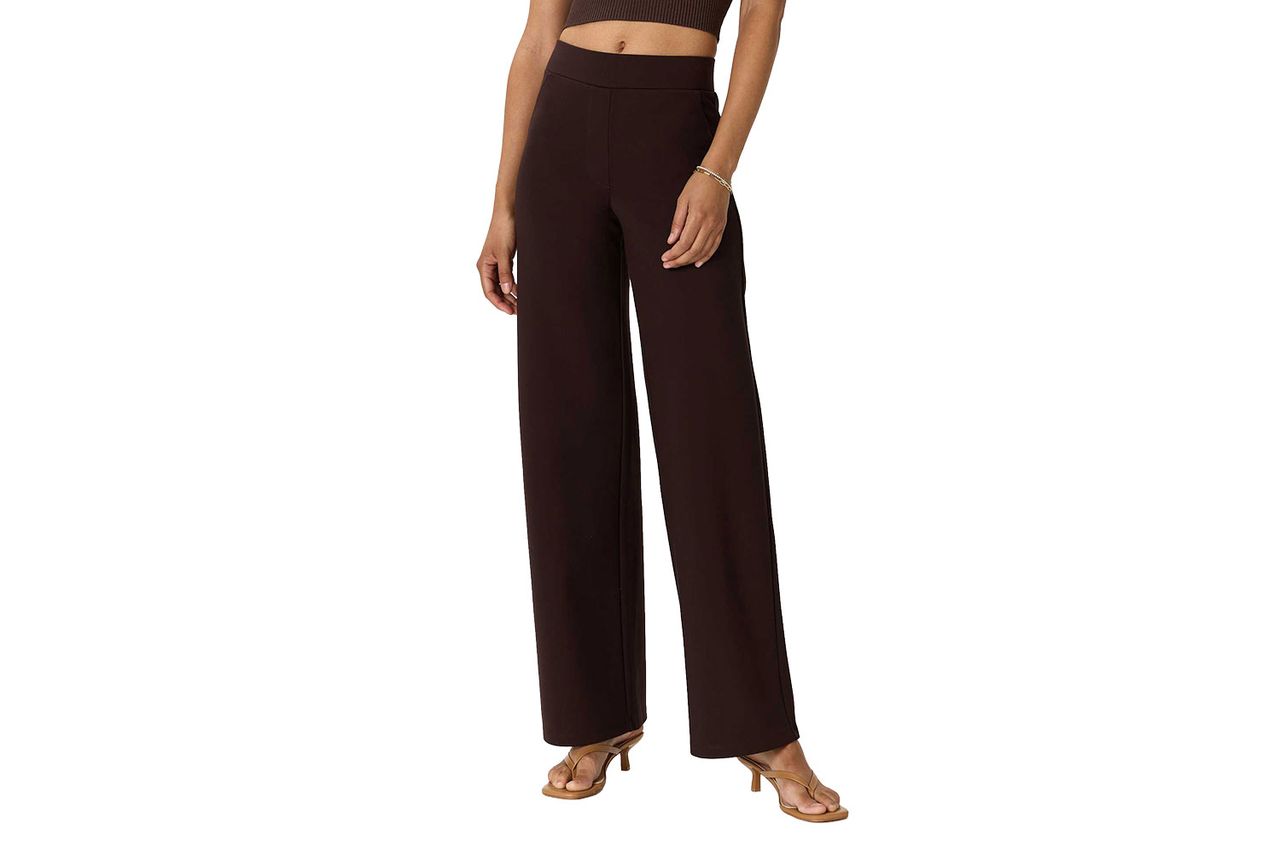 Quince Ultra-Stretch Ponte Wide Leg Pants Credit: Quince