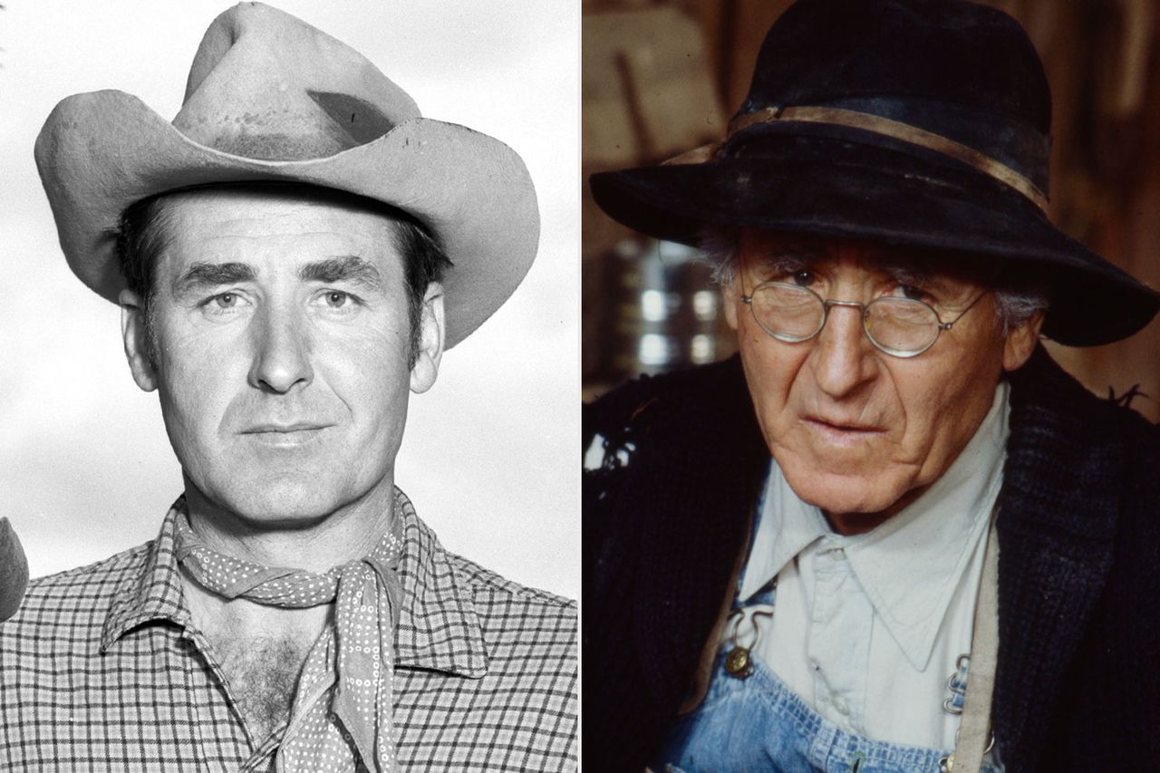CBS television western series, Rawhide. April 22, 1960. Left to right, Eric Fleming (as Gil Favor); Sheb Wooley (as Pete Nolan). Sheb Wooley as Pete Nolan; Sheb Wooley in 1984.Credit: CBS via Getty; Ken Regan /American Broadcasting Companies via Getty