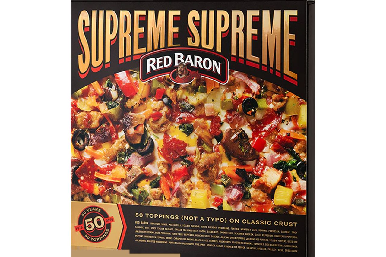 The Red Baron Supreme Supreme pizza is only available through a sweepstakesCredit: Red Barron