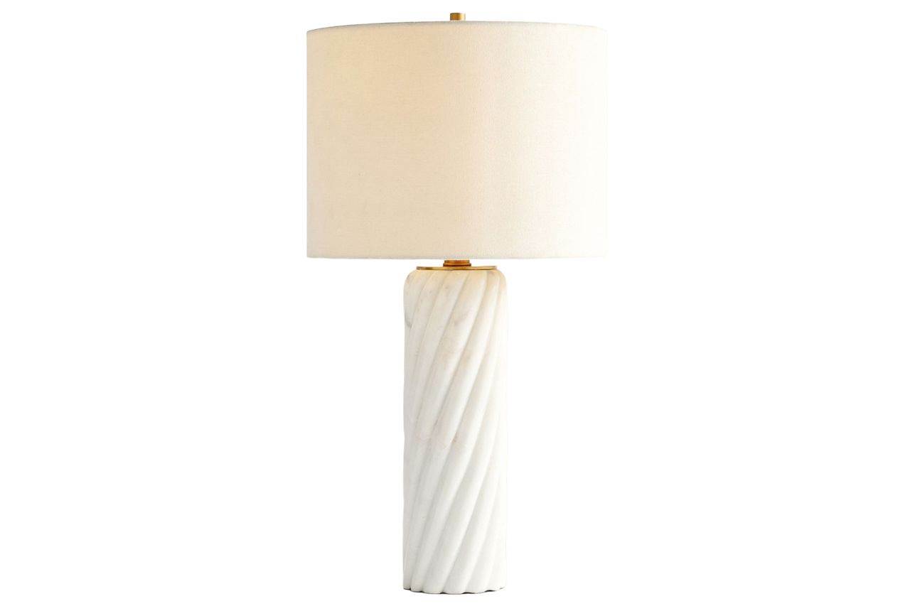 Romy Twisted Marble Table Lamp (17 Credit: Pottery Barn