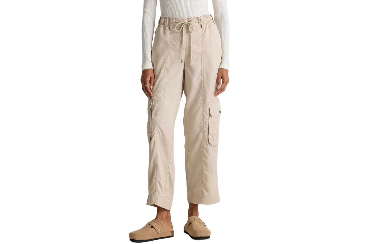 Women's Vintage Wash Tencel Drawstring Cargo Pants Credit: Quince