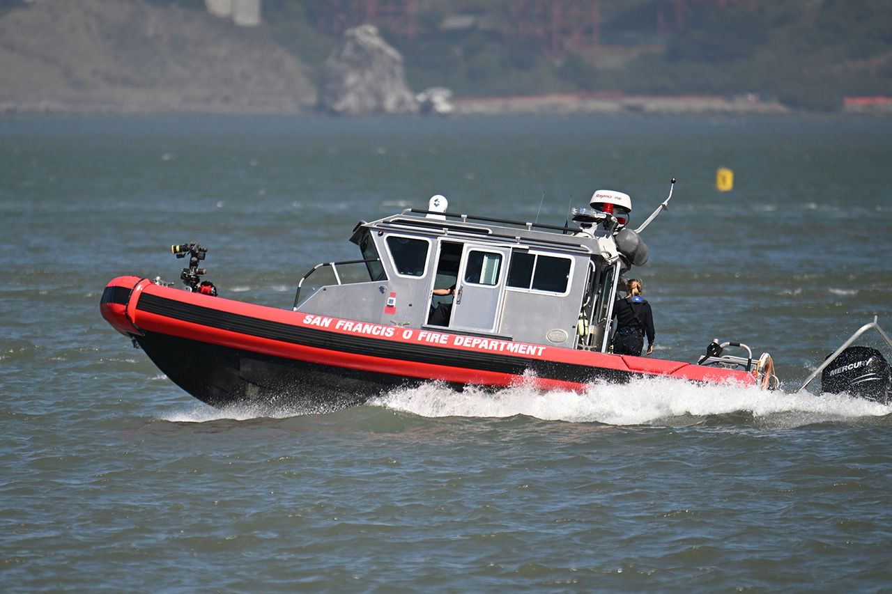 San Francisco Fire Department and U.S. Coast Guard are continuing search and rescue operations for missing individuals on July 15, 2026 in San Francisco, California. San Francisco Fire Department and U.S. Coast Guard carrying out search and rescue operations on July 15, 2026Credit: Tayfun Coskun/Anadolu via Getty