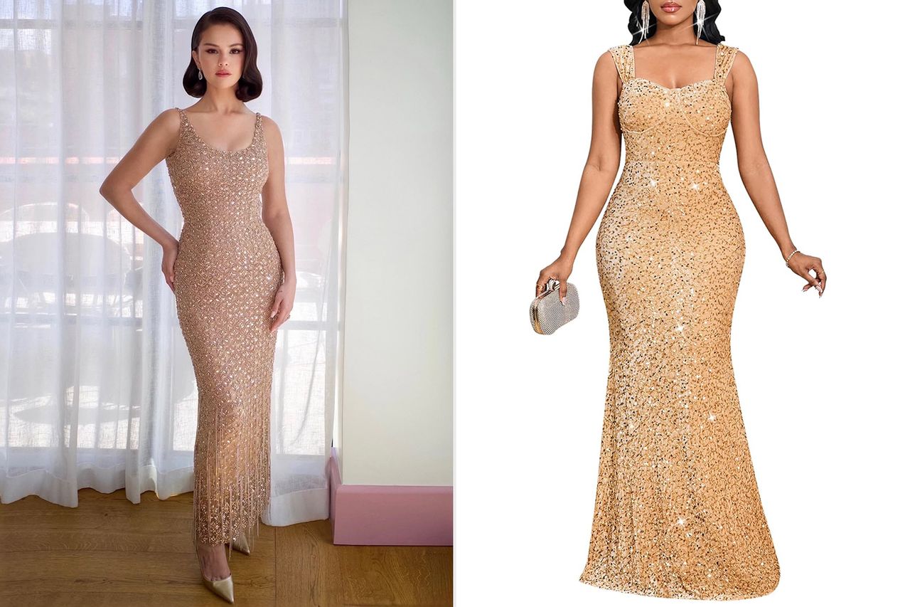 Selena Gomez Taylor Swift wedding Credit: Oscar de la Renta/Instagram; Amazon