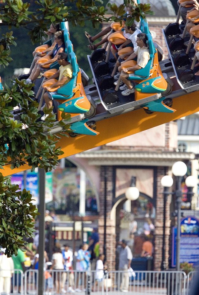 Patrons ride a different roller coaster (this is not Batman) at Six Flags over Georgia in Austell A stock photo of roller coaster riders at Six Flags Over GeorgiaCredit: Allen Sullivan/AJC via ZUMA Press Wire/Shutterstock