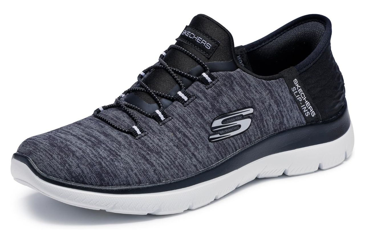 Skechers Womens Summits Dazzling Haze Hands Free Slip In Sneakers Credit: Amazon
