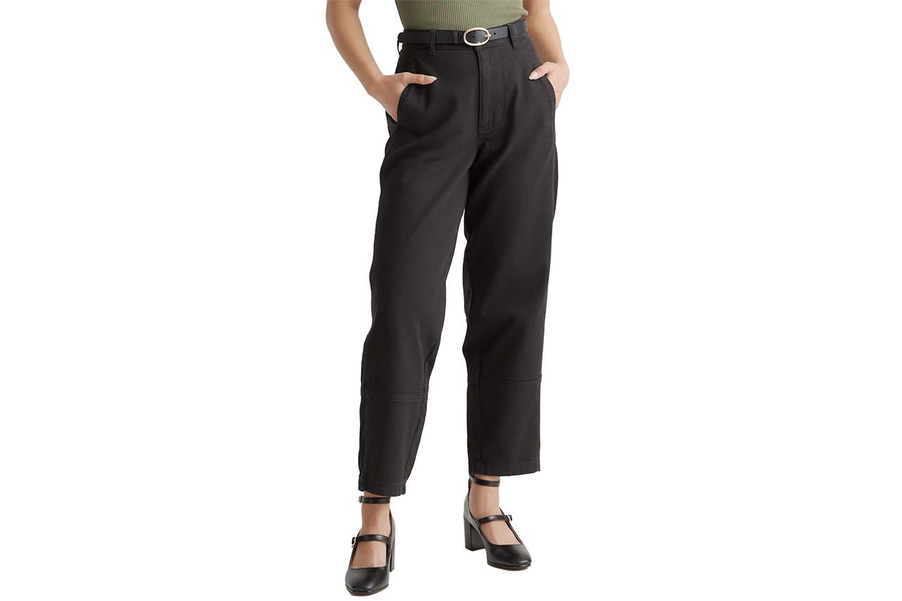 Organic Stretch Cotton Twill Barrel Pants Credit: Quince