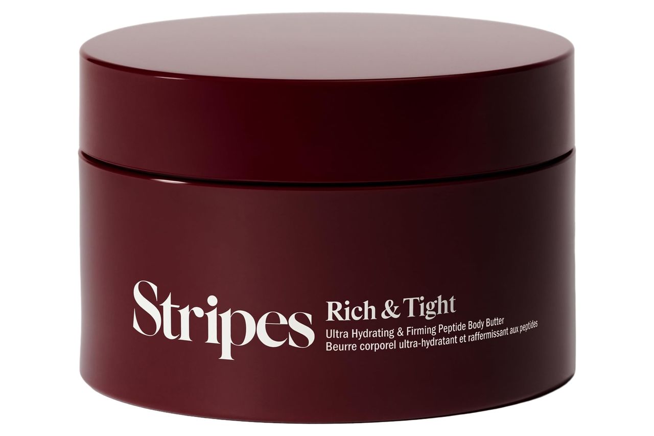 STRIPES Beauty (by Naomi Watts) - Rich & Tight Ultra Hydrating & Firming Peptide Body Butter with Ectoine and Squalane, Improves Skin Firmness, Texture and Tone, 16.48 oz Credit: Amazon