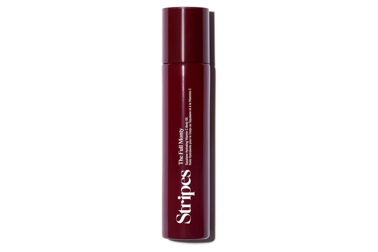 Stripes Naomi Watts The Full Monty Post Shower Body Oil To Brighten Hydrate With Squalane Vitamin C Improve Skin Softness Elasticity Moisture Balance Credit: Amazon