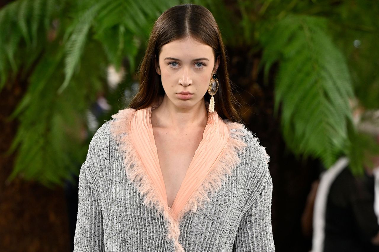 Sunday Rose on the runway at Christian Dior show, Haute Couture Fashion Week Sunday Rose on the runway at Christian Dior show, Haute Couture Fashion WeekCredit: Shutterstock