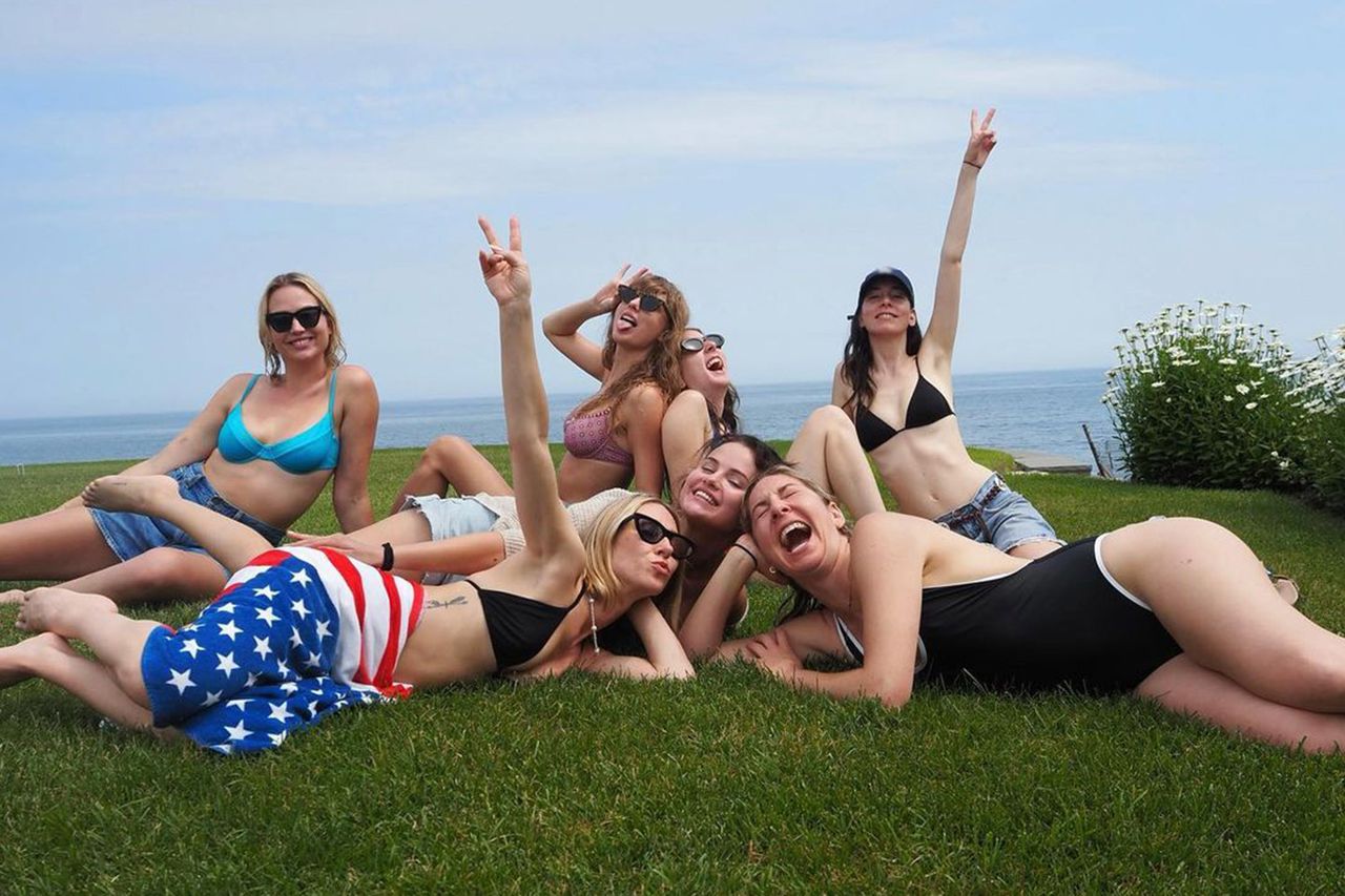 Taylor Swift and friends celebrating the Fourth of July.Credit: Taylor Swift/Instagram