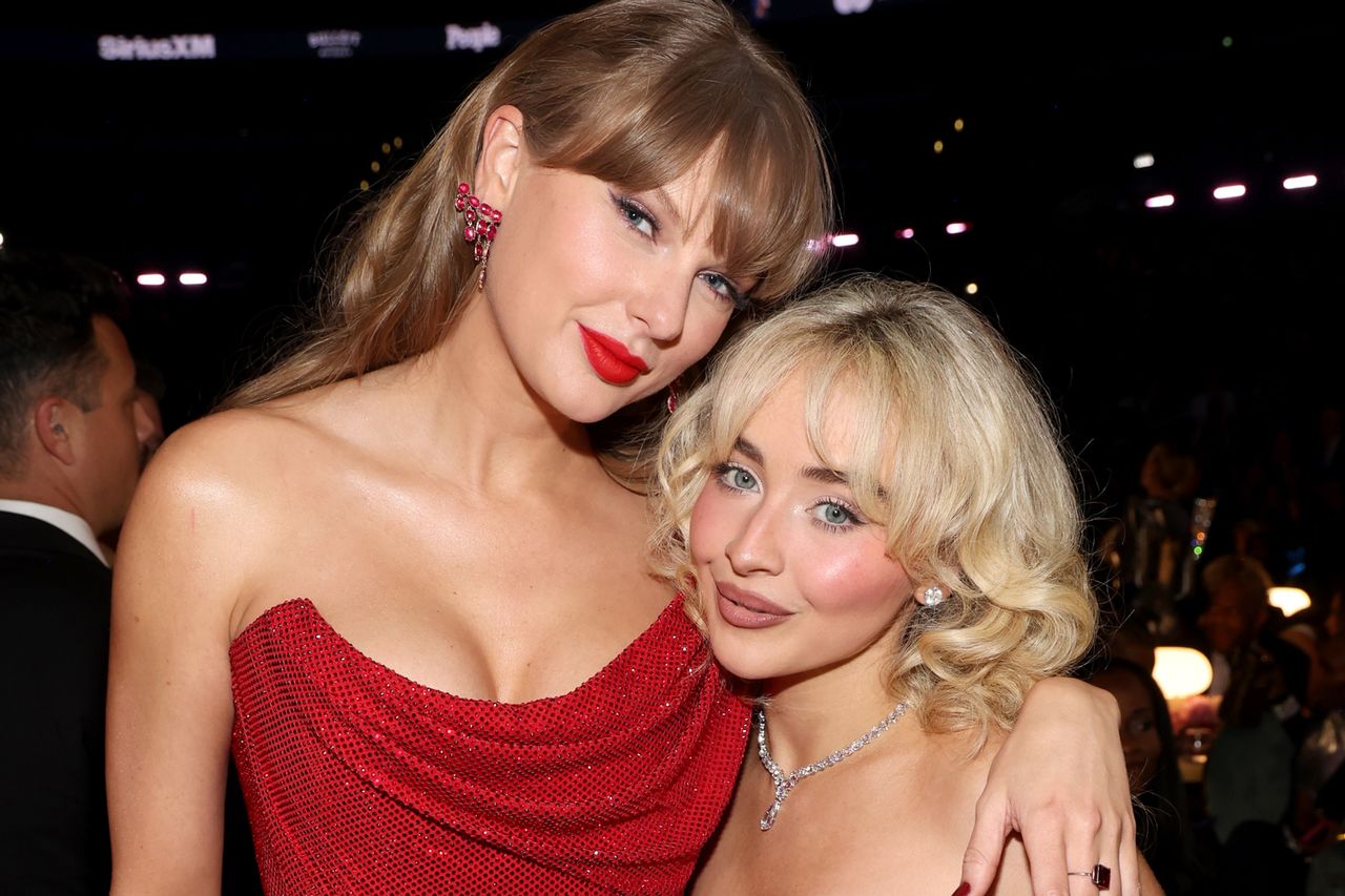 Taylor Swift and Sabrina Carpenter attend the 67th Annual GRAMMY Awards at Crypto.com Arena on February 02, 2025 Taylor Swift and Sabrina Carpenter in February 2025Credit: Kevin Mazur/Getty