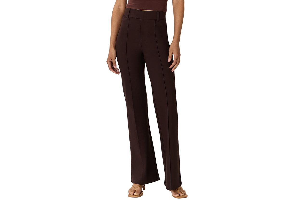 Ultra-Stretch Ponte Flare Leg Pants Credit: Quince