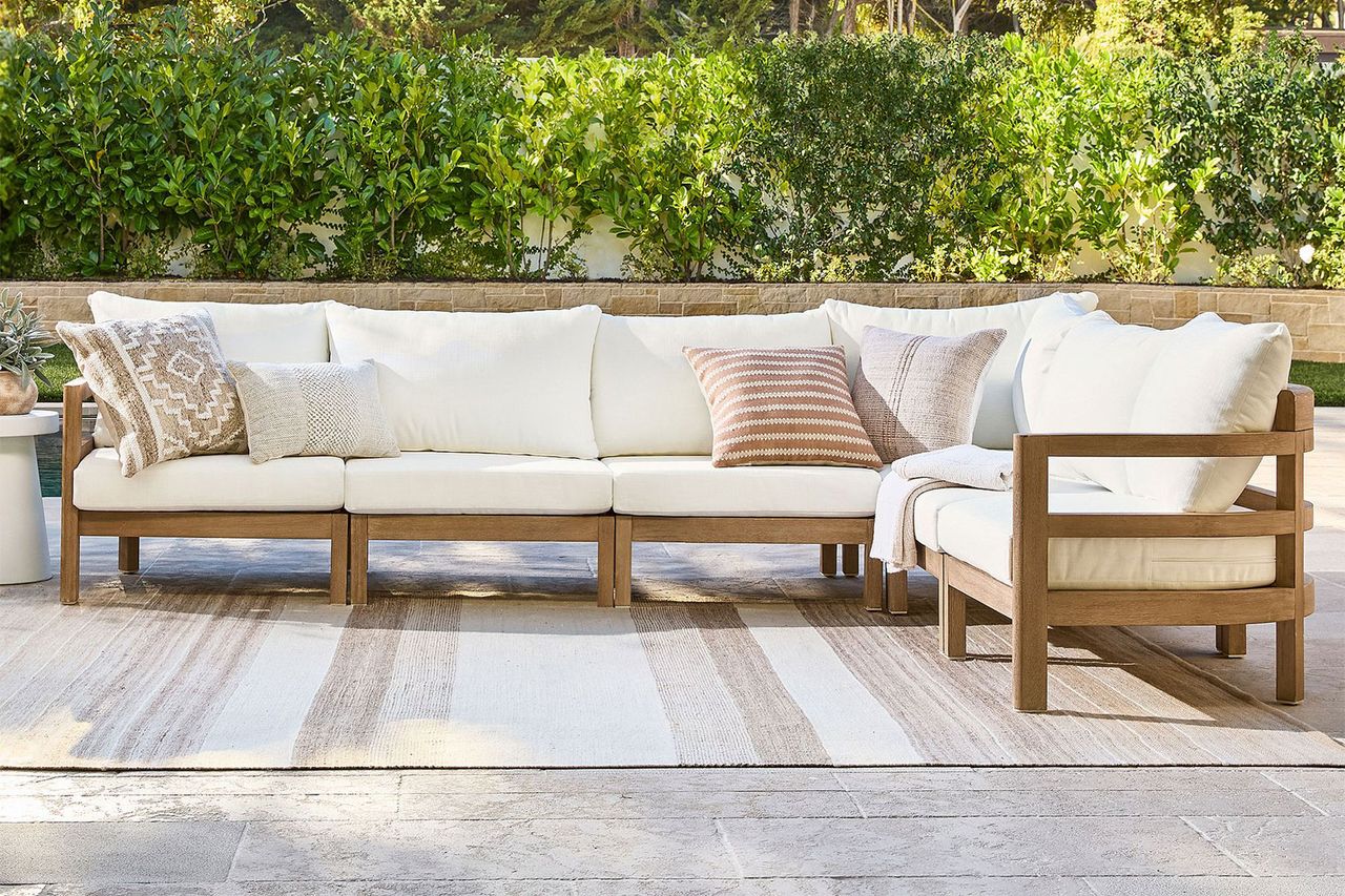 Woodside 6-Piece Outdoor Sectional Credit: Pottery Barn