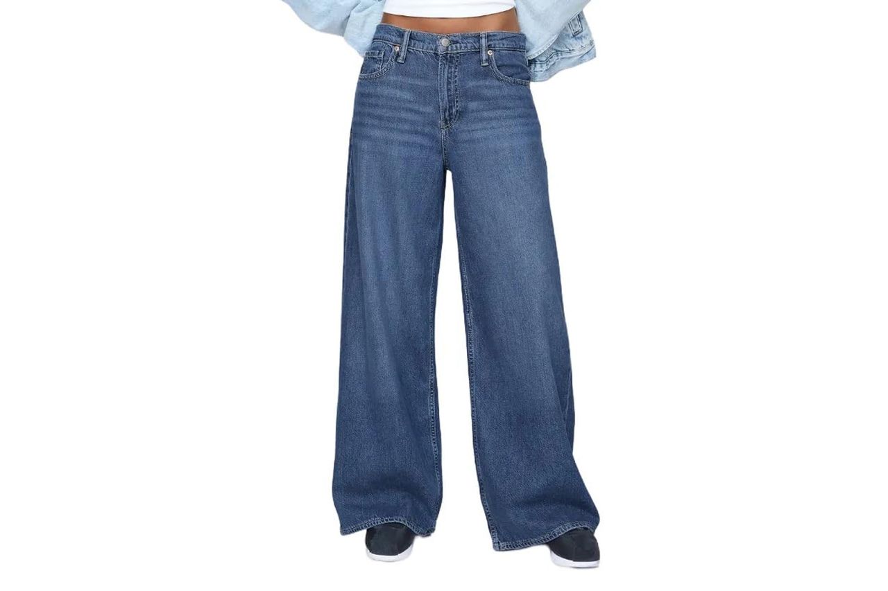 Amazon GAP Women's Mid Rise Baggy Denim Credit: Amazon