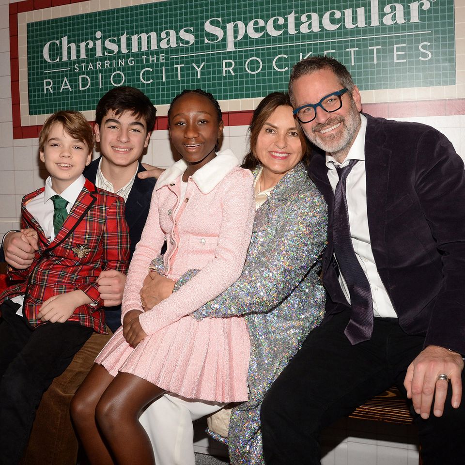 Mariska Hargitay, Peter Hermann children August Andrew Amaya. Andrew, August, Amaya and Peter Hermann with Mariska HargitayCredit: Michael Simon/Shutterstock
