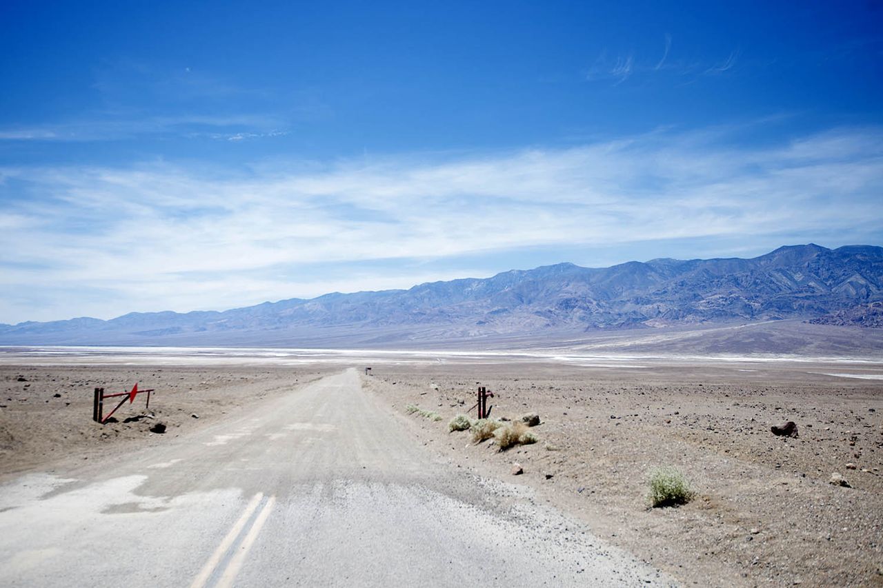 Gated entry to Badwater Basin, Death Valley National Park, California Gated entry to Badwater Basin, Death Valley National Park, Calif.Credit: Getty