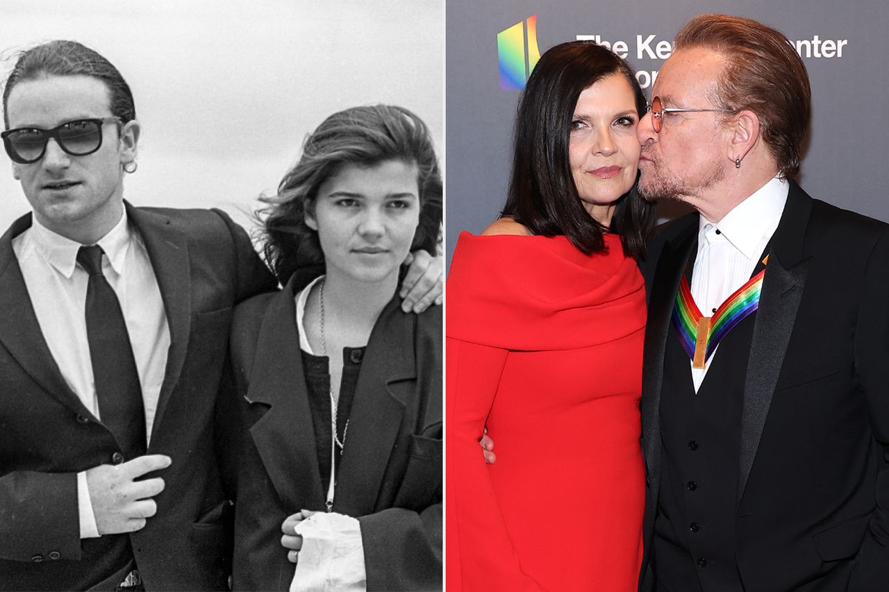 Bono and Ali Hewson in 1987 (L) and 2022 (R)Credit: Independent News and Media/Getty; Paul Morigi/Getty