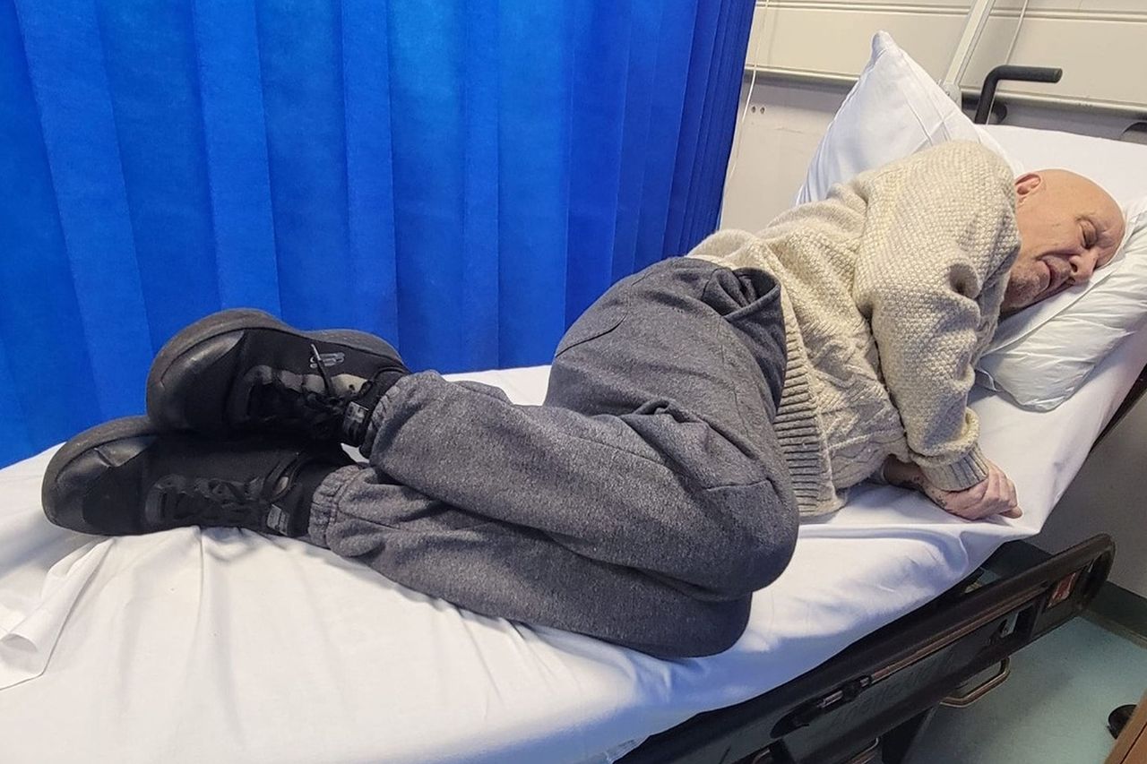 Colin Hodgkinson in the hospital