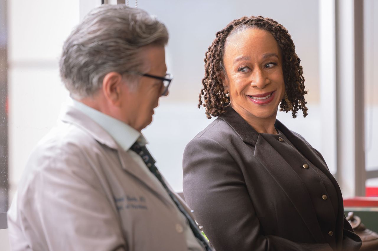 Oliver Platt as Dr. Daniel Charles, S. Epatha Merkerson as Sharon Goodwin on Chicago Med Oliver Platt and S. Epatha MerkersonCredit: George Burns Jr/NBC