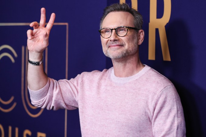 Christian Slater waves