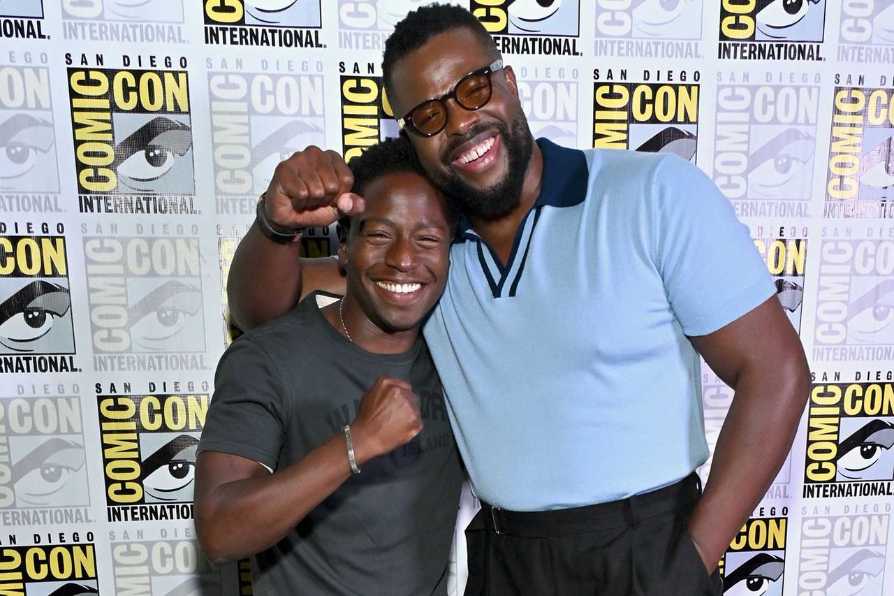 David Jonsson and Winston Duke attend the Marvel Studios Panel at 2026 San Diego Comic-Con on July 25, 2026 in San Diego, California. David Jonsson and Winston Duke at San Diego Comic-Con on July 25, 2026Credit: Alberto E. Rodriguez/Getty
