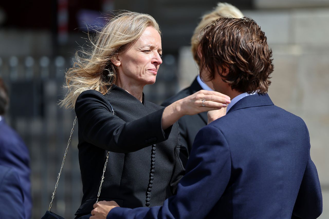 phine Arnault (L) attends Mathilde Favier's Funera Delphine Arnault at Mathilde Favier’s funeral on Aug. 31, 2026Credit: Pierre Suu/Getty