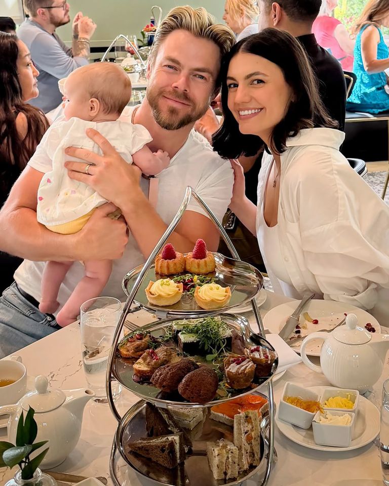 Derek Hough, Hayley Erbert, and daughter EverleyCredit: Derek Hough/Instagram
