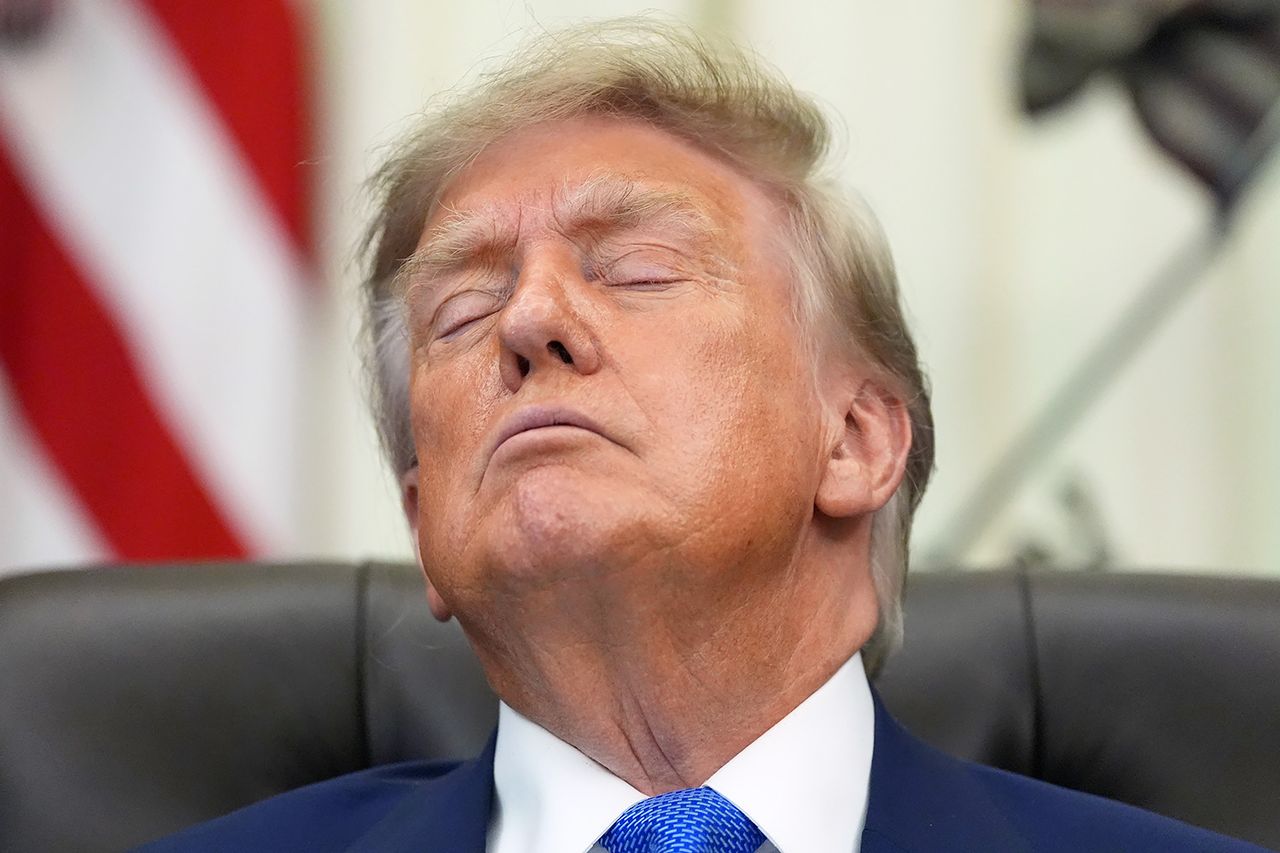 President Donald Trump at an executive order ceremony on Aug. 10Credit: AP Photo/Jacquelyn Martin