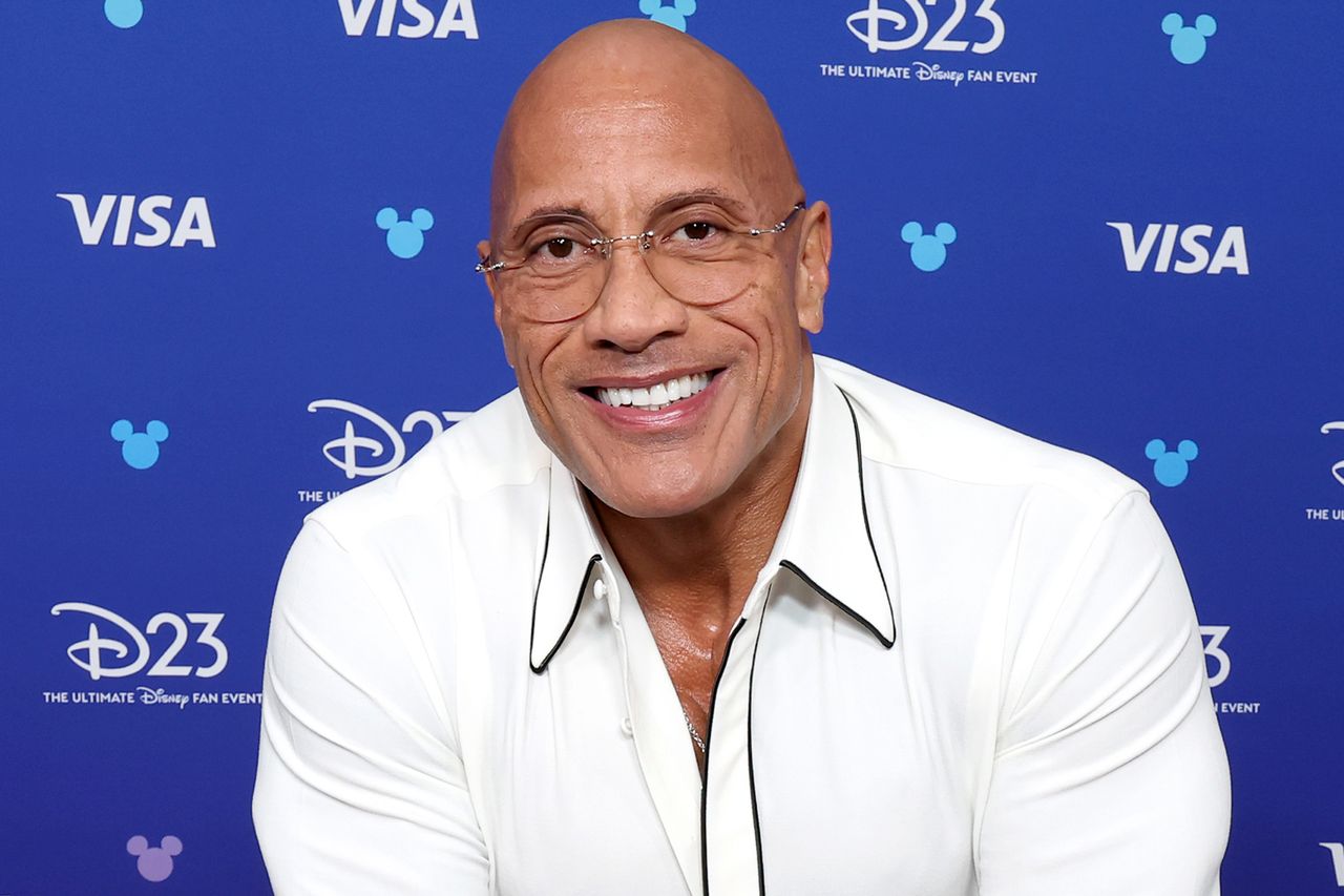 Dwayne Johnson smiling at a Disney D23 event Dwayne Johnson at the 2026 Disney Legends Awards in Anaheim, Callif., on Aug. 16, 2026Credit: Kevin Mazur/Getty