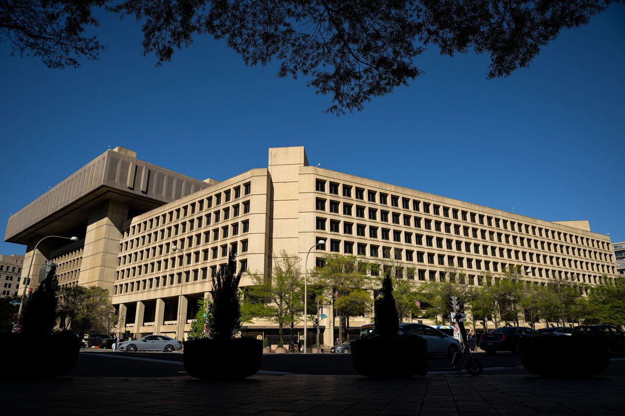 The J. Edgar Hoover Federal Bureau of Investigation (FBI) building in Washington, D.C.Credit: Graeme Sloan/Bloomberg via Getty