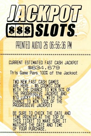 Margaret Sheppard’s winning Jackpot Slots Fast Cash ticketCredit: Michigan Lottery