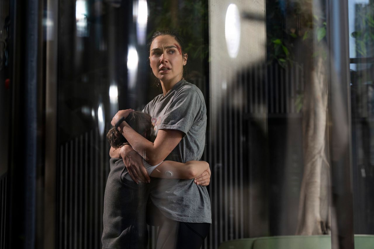 Rory Wilmot as Noah Martenand Gal Gadot as Gal Gadot as “Maia Marten in the thriller suspense-action, THE RUNNER, from Amazon MGM Studios.Credit: Amazon MGM Studios