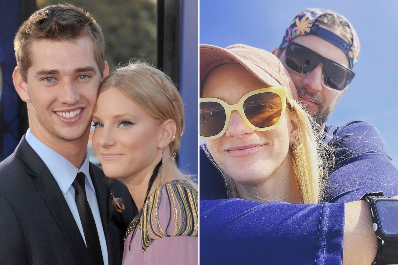 From left: Heather Morris and Taylor Hubbell arrive at the premiere of ‘Glee: The 3D Concert Movie’ at the Regency Village Theater in Westwood, Calif., on Aug. 6, 2011; Heather Morris and Taylor Hubbell in a photo shared on Instagram on May 16, 2023Credit: Gregg DeGuire/FilmMagic; Heather Morris/ Instagram