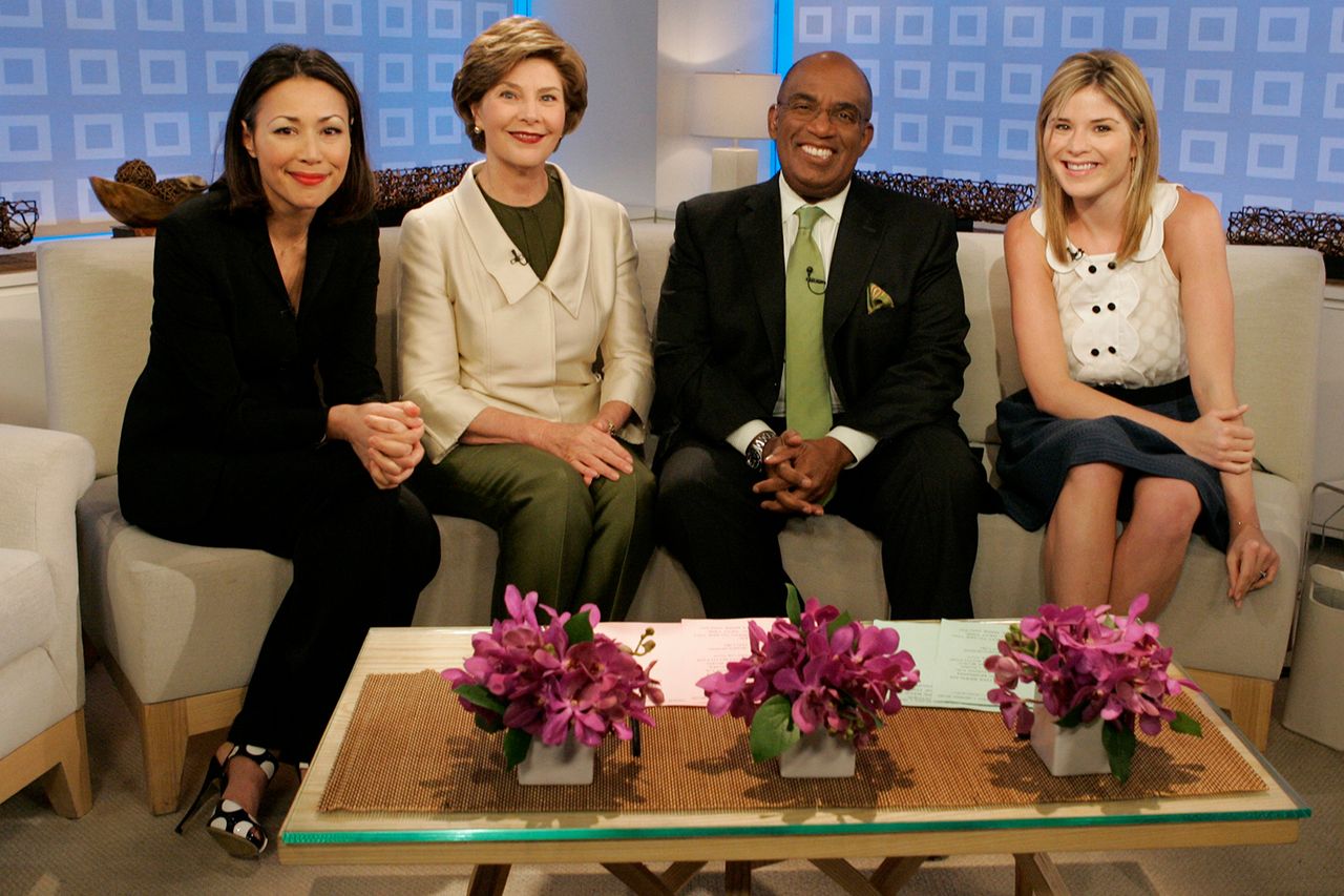Ann Curry Laura Bush Al Roker and Jenna Bush Hager seated together on a talk show set Ann Curry, Laura Bush, Al Roker and Jenna Bush Hager on the ‘Today’ show in 2008.Credit: Virginia Sherwood/NBCU Photo Bank/NBCUniversal via Getty