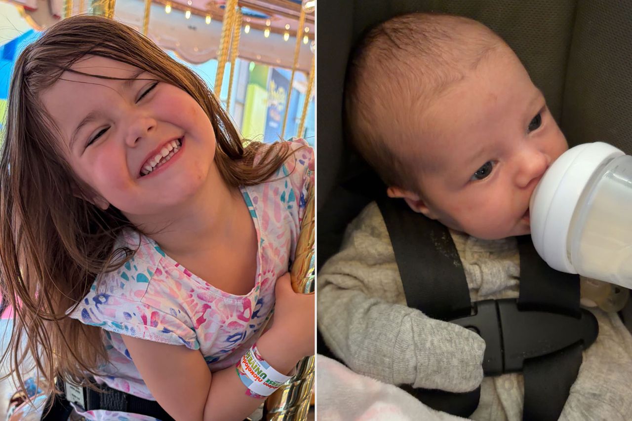 Kailey Erhart 's 3 month old and 3 year old Kailey Erhart ‘s 3 year old and 5 month oldCredit: GoFundMe