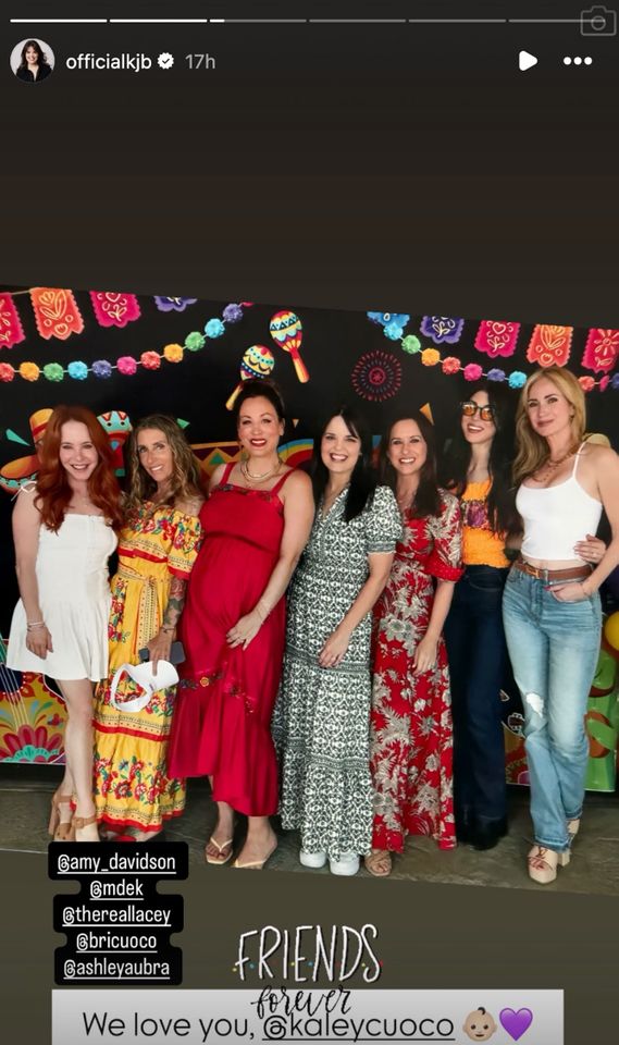 Kaley Cuoco’s baby shower with Celebrity Friends Kaley Cuoco and her celebrity friends at her baby showerCredit: Kaley Cuoco/Instagram