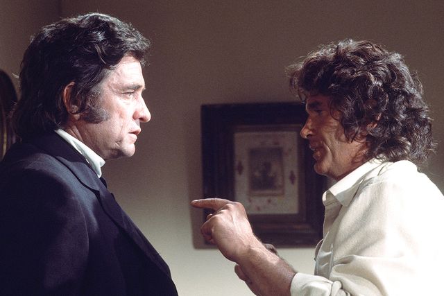 LITTLE HOUSE ON THE PRAIRIE Johnny Cash and Michael Landon Johnny Cash and Michael Landon in ‘Little House on the Prairie’Credit: NBCU Photo Bank/NBCUniversal via Getty