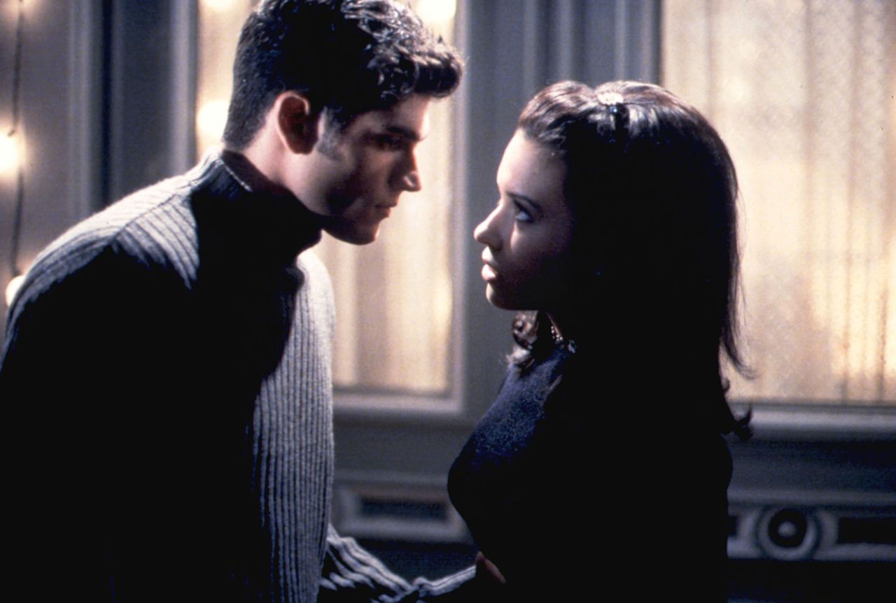 Andrew Levitas as Cameron Welcott and Lacey Chabert as Claudia Salinger on ‘Party of Five’Credit: Moviestore/Shutterstock
