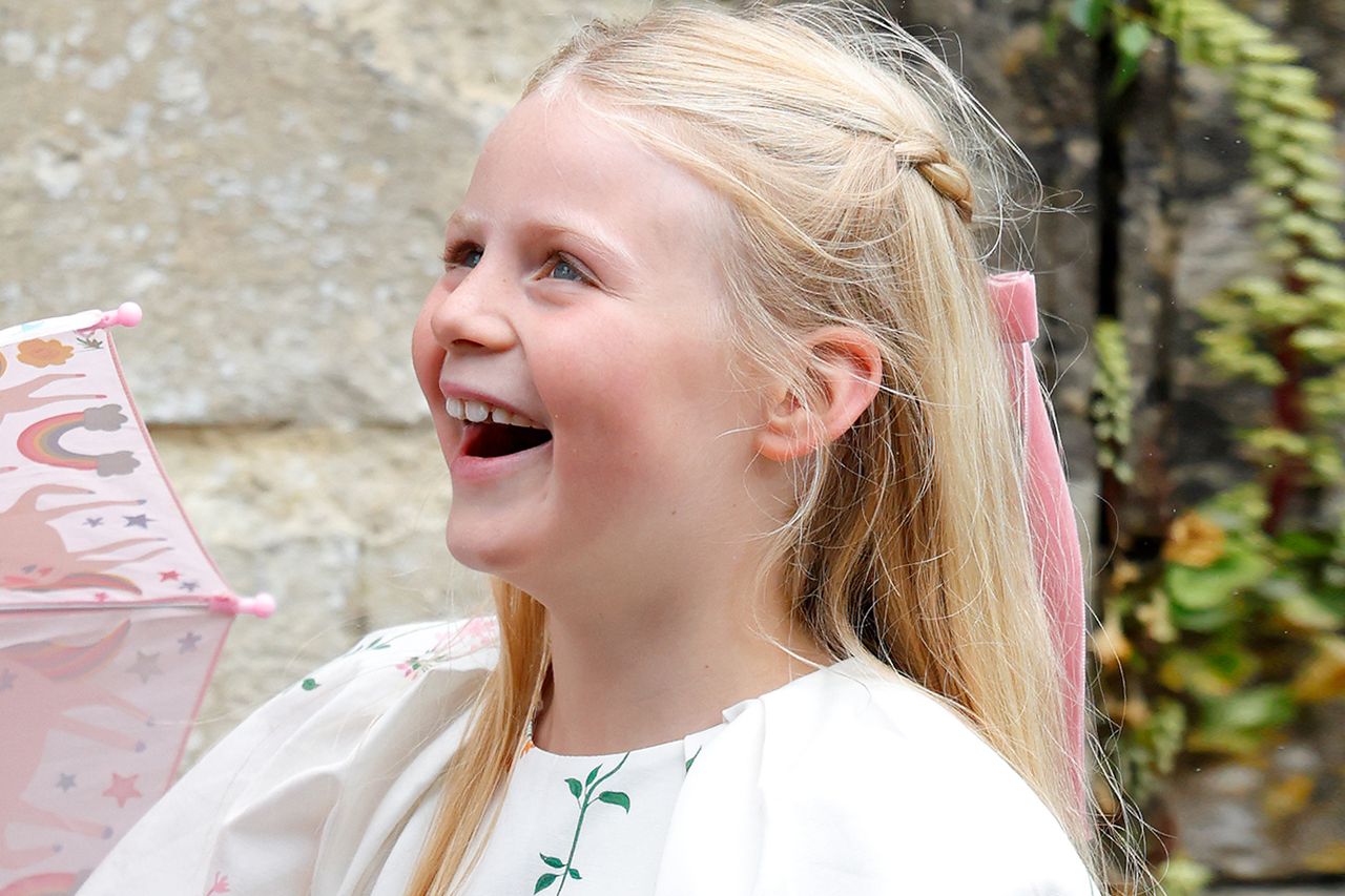 Lena Tindall attends the wedding of Peter Phillips and Harriet Sperling at All Saints' Church on June 6, 2026 in Kemble, England. Lena TindallCredit: Max Mumby/Indigo/Getty