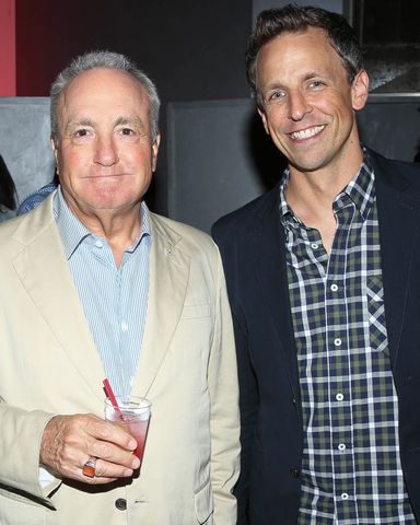 Lorne Michaels and Seth Meyers attend the afterparty for the New York Screening for Lorne Michaels (left) and Seth Meyers in 2015Credit: Rob Kim/Getty