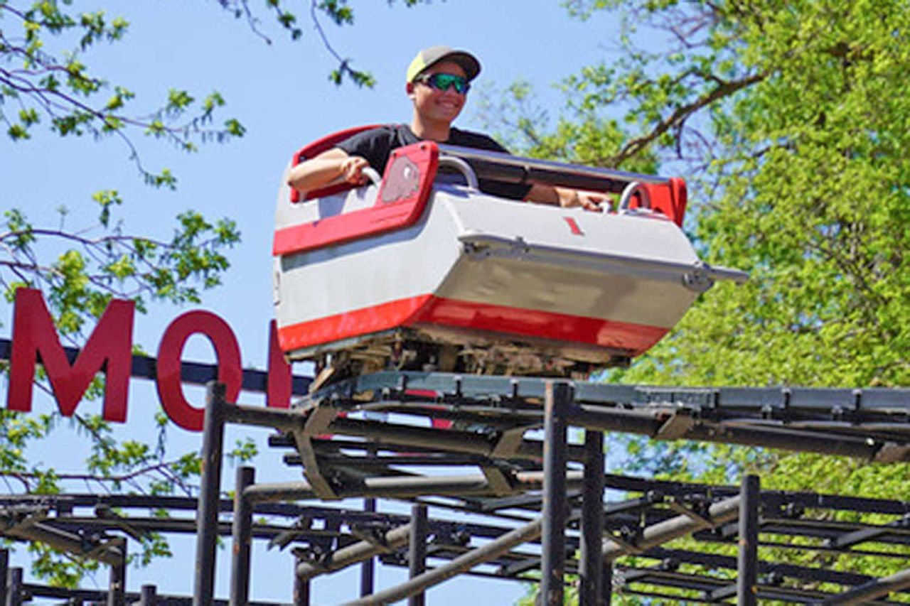 The Mad Mouse roller coaster at Arnolds Park Amusement Park in northern IowaCredit: Arnolds Park Amusement Park