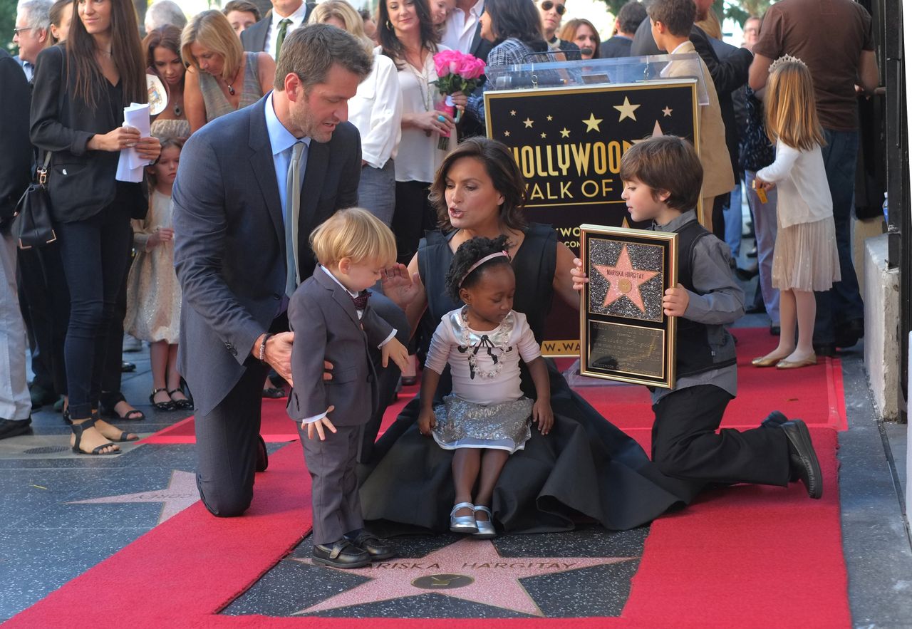 Mariska Hargitay and Peter Hermann Cutest Family Photos Mariska Hargitay, Peter Hermann and their kids at Hargitay’s star ceremony at the Hollywood Walk of FameCredit: OE KLAMAR/AFP via Getty