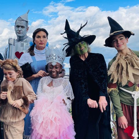 Mariska Hargitay and Peter Hermann Cutest Family Photos Mariska Hargitay and family dressed up for HalloweenCredit: Mariska Hargitay/Instagram