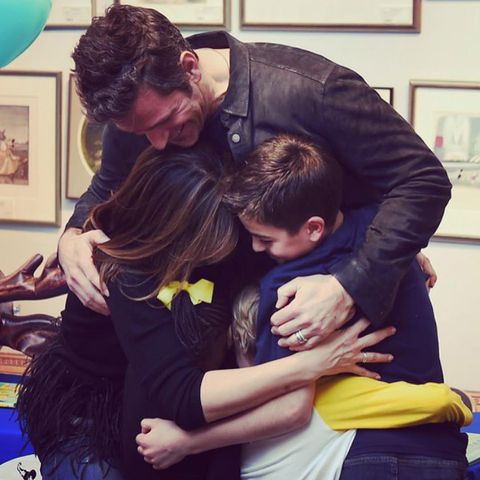 Mariska Hargitay and Peter Hermann Cutest Family Photos Mariska Hargitay and Peter Hermann share a hug with their kidsCredit: Mariska Hargitay/Instagram
