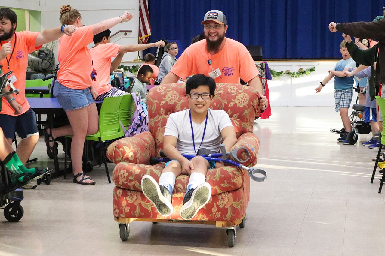 Caleb McClanahan at campCredit: Donna McClanahan