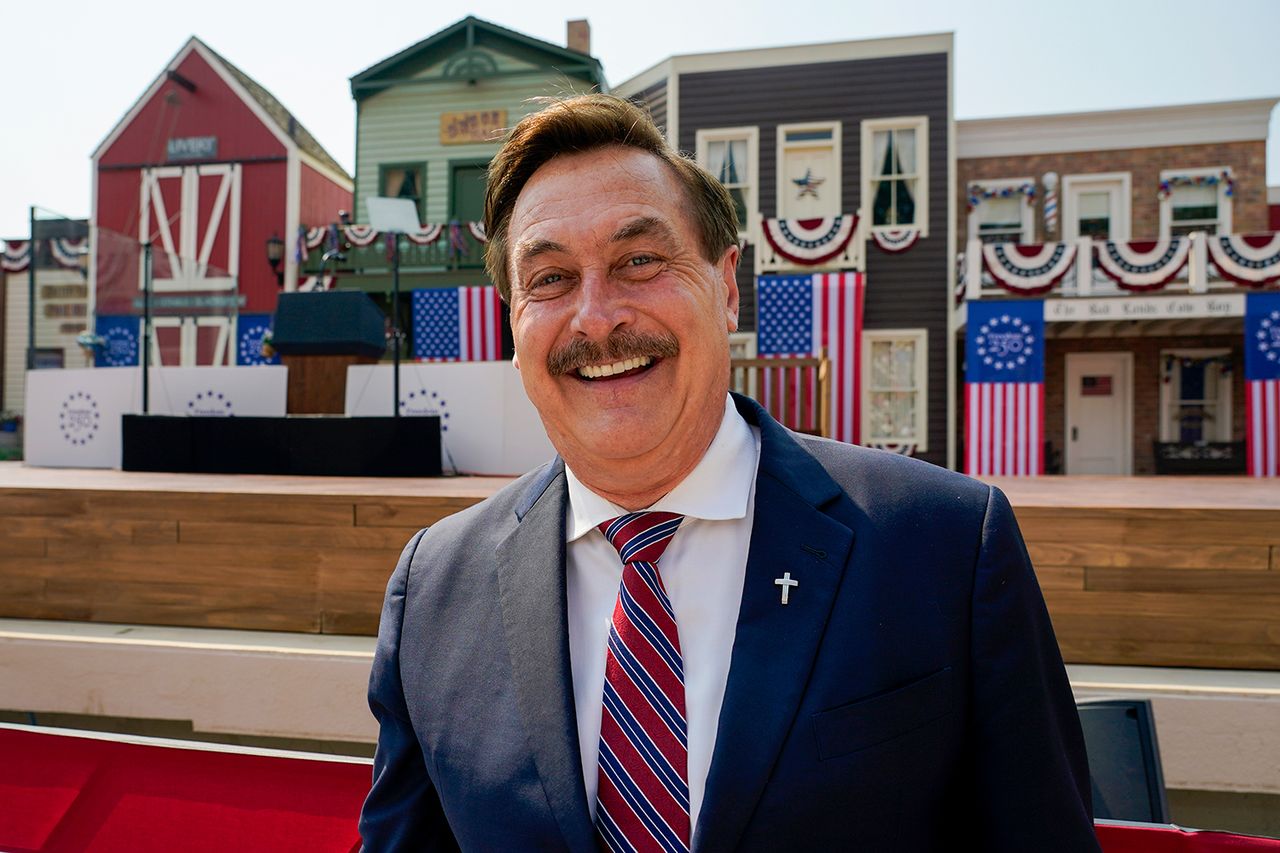 Mike Lindell attends the Inaugural Events Of The Theodore Roosevelt Presidential Library on July 01, 2026 in Medora, North Dakota.Credit: Leigh Vogel/Getty for Theodore Roosevelt Presidential Library