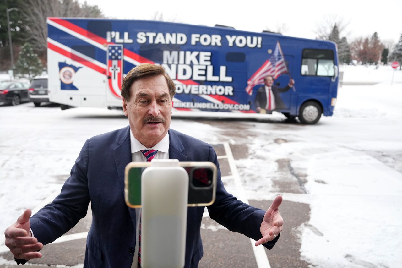 Mike Lindell in December 2025.Credit: Anthony Souffle/The Minnesota Star Tribune via Getting Images